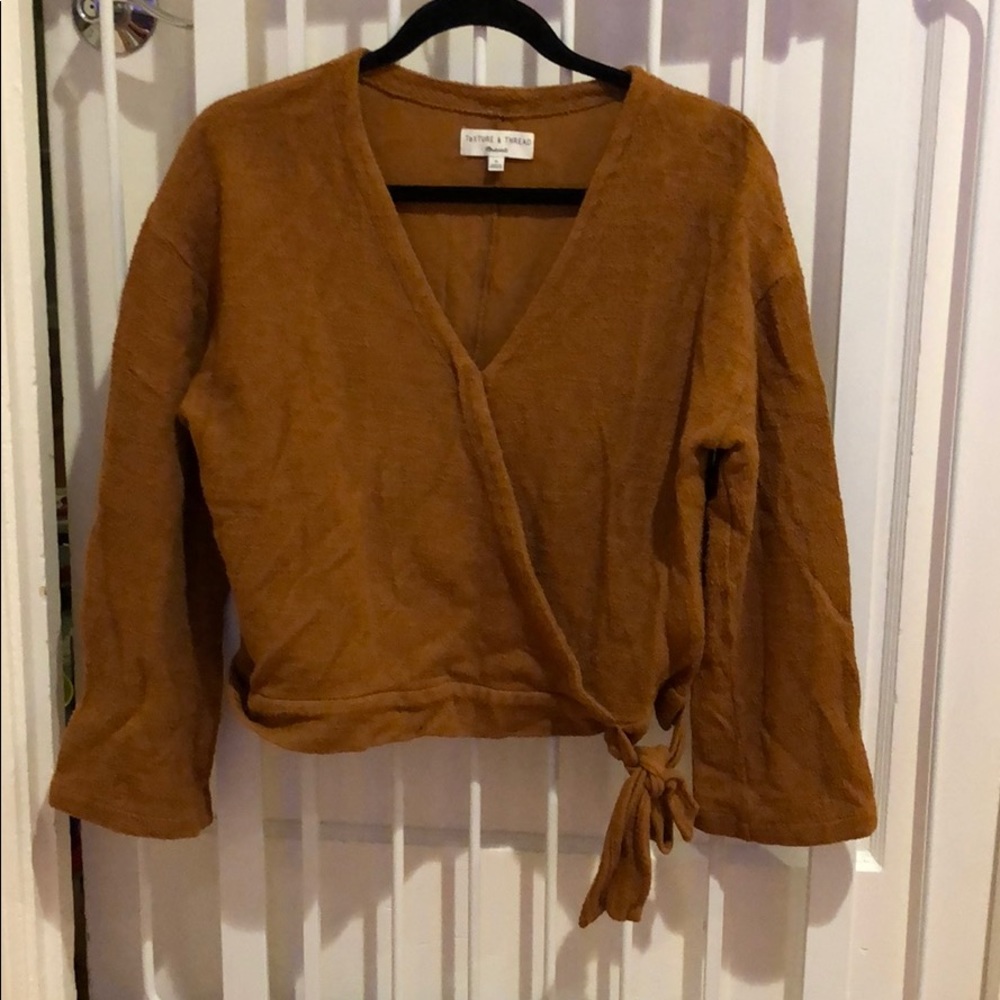 Madewell Texture & Thread wrap top